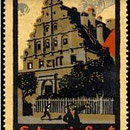 Das Alte Gymnasium auf einer Reklamemarke Anfang 20. Jhdt.