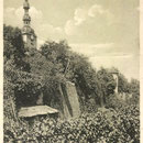 Stadtmauer mit Salvatorkirche 1910