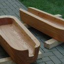 3 unterschiedliche Wasserlauftröge