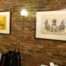 川上澄夫らの作品が展示されています