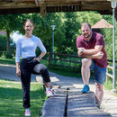 mit Lea Bosshard, Karateka