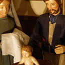 Das Bad ist bereit und Maria ist bereit das Kind abzutrocknen (Milieukrippe in Sankt Maria in Lyskirchen, Foto © lyskirchen)