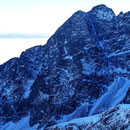 Malý Kežmarský štít (900m high)  & Kežmarský štít behind.