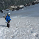 Lucky us. Super fast descend on snow!