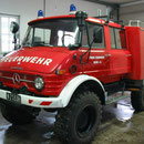 Unimog in der Werkstatt von Fahrmeister Markus Habeler