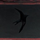 detail:Code Maroon (Stay or Go) 2-2011: found vinyl suitcase, plywood, acrylic, screws:46W x 60L x 50 H cm 