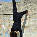 Yogahose mit Umschlagbund