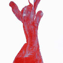 bewegte hand- druck auf papier - 30 cm x 40 cm 