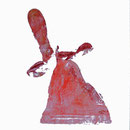 bewegte hand- druck auf papier - 30 cm x 40 cm 