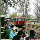 Museumsbahnhof Klein Mahner mit Grillstation am Bahnsteig