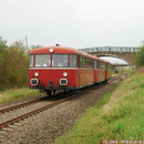 Morgens im Weserbergland - Sonderfahrt mit VT98 von Rahden nach Salzgitter hier kurz vor Einfahrt Elze 