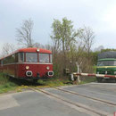 VT98 fährt aus Börßum kommend, am Haltepunkt Werlaburgdorf ein
