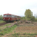 VT98 verlässt den Bahnhof Klein Mahner in Richtung Salzgitter Bad