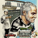 L'OMICIDIO DI GIANNI VERSACE, di A.Molino. Ink on paper. Da OGGI, 2009
