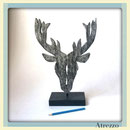Adorno Cabeza Alce madera/ 1 Unidad / Arriendo $ 4.000 / Garantía $ 15.000 