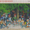Mittendrin - statt nur dabei - die Foto-Gräfin-Siegel mit Gipsarm am Baum ...