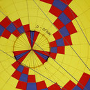 Der Blick nach oben in den Ballon ...