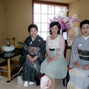 正客　坂東三津祥様と御令嬢　宗家婦人