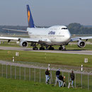 Jumbo-Spotter, Flughafen München, Boeing 747-400 (Foto: Uwe Kragl)