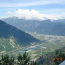 Vue sur le coude du Rhône
