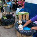 Vendiendo tamales