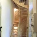 Escalier sapin en "S", sans contremarche