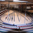 24.03.2012   Blick in den Schattenbahnhof. Vorne die Durchgangsgleise 611/612 bis 681/682. In der Mitte die Stumpfgleise der Gleisgruppe 73.