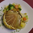 St Jacques lutées crème d'algues (Pêche du moment)