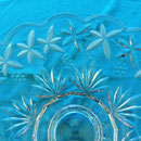 Beautiful Mikasa Garden Terrace crystal footed serving/fruit bowl 
