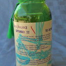 Vintage Wheaton green glass storage jar 8¼” x 3¾”
