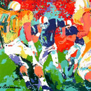 Botella conmemorativa de Satinwood Blended Whiskey pintada por LeRoy Neiman