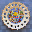Vintage Alaska State souvenir plate 