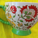 Taza de té Artistic Accents diseñada (o traída a Gringolandia) por Coastline Imports
