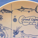 Antiguo plato de pared de Gran Caimán hecho en Noruega