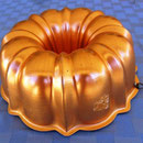 Unmarked copper cake or jelly mold pan