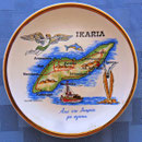 Precioso platillo-souvenir griego de la isla de Icaria