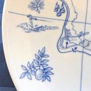 Raro y antiguo plato de pared de Gran Caimán