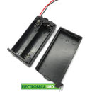 Porta pilas para 2 baterias AA con tapa y switch
