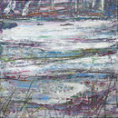 "Winterweide I", 39 x 39 cm, Acryl/Mischtechnik auf Museo