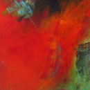 "Heidenblut", 140 x 95 cm, Acryl auf LW 