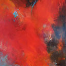 "Karmin", 140 x 100cm, Acryl auf LW, verkauft