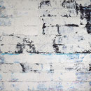 "Raum und Dialog", 140 x 100cm, Acryl/ Mischtechnik auf LW