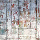 "Zeitblüten II", 160 x 120 cm, Acryl/Mischtechnik auf LW