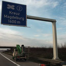 Autobahnschilder vermessen - wer hätte das gedacht!