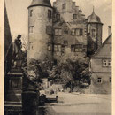 Alte Postkartenansicht des Südgiebels vor der Renovierung 1952