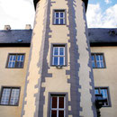 achteckiger Treppenturm im Innenhof