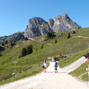 Den Aggensteig im Blick von der Bergstation der Breitenbergbahn