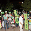 夏：自治会合同の市内一斉防犯パトロール