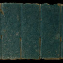 Echantillon 399/3. Fouilles de l'Ak Saray de 1996.  Conservé au Musée Amir Temur de Shahrisabz (photo : C.Ollagnier, 2008)