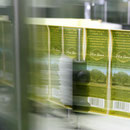 Etiketten für die Olivenölflaschen
